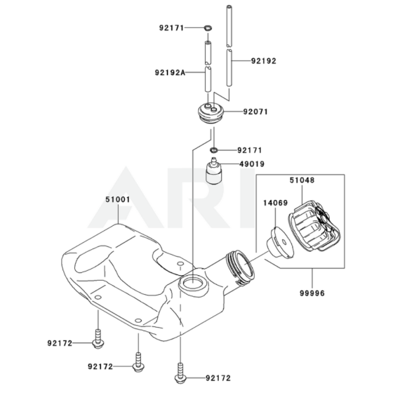 Fuel Tank & Valve for KGT27C
