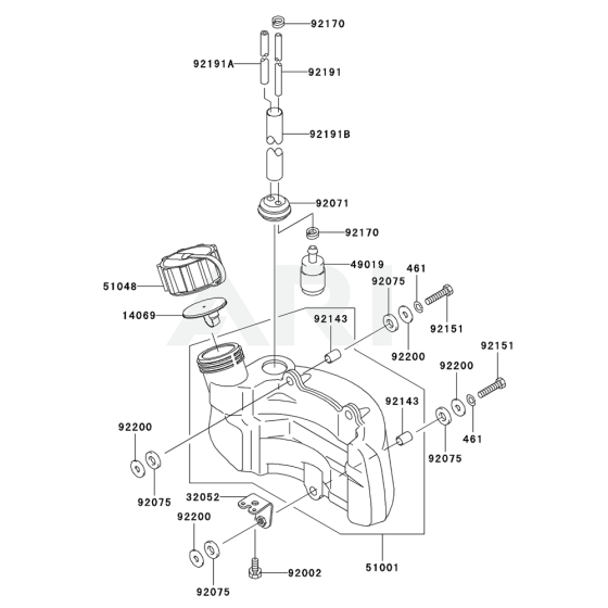 Fuel Tank & Valve for KHD600A