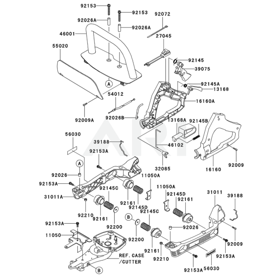 Kawasaki KHT750D Handle