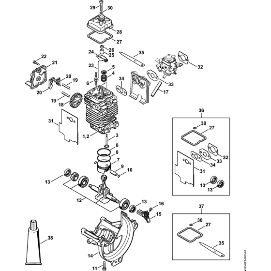 Engine Dia. 43 mm for Stihl