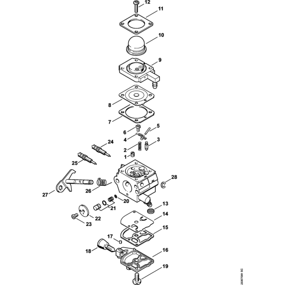 Carburetor C1Q-S265 for Stihl KM55 KM55C KM55R KM55RC KombiEngine