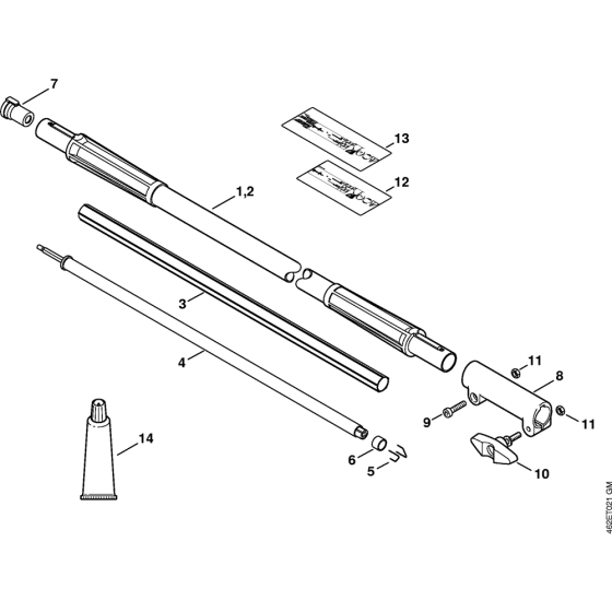 Carbon Drive Tube Extension