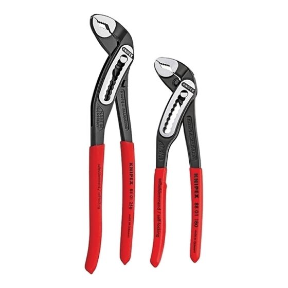 Alligator Waterpump Pliers Set of 2 (88 01 180, 88 01 250) by Knipex - 00 31 20 V02