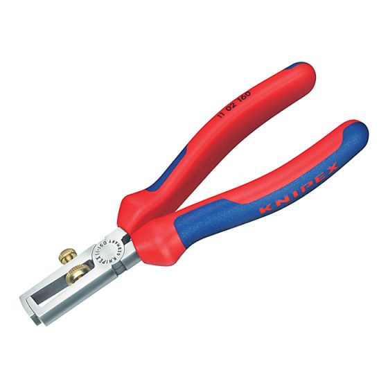 End Wire Insulation Stripping Pliers Multi Component Grip 160mm by Knipex - 11 02 160 SB