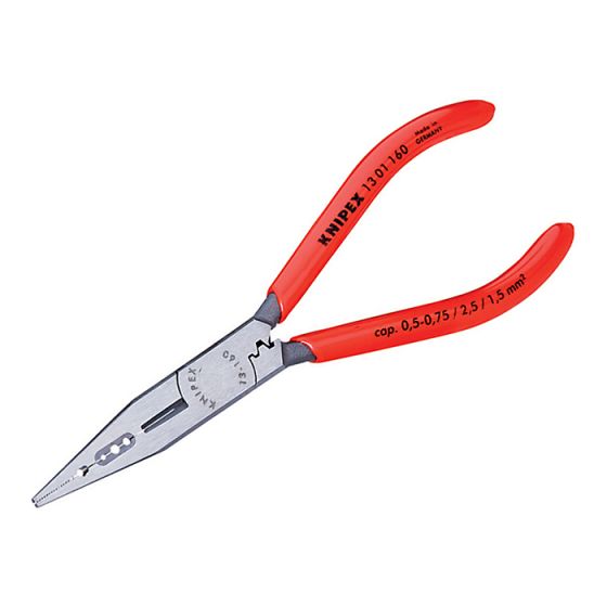 4 in 1 Electricians Pliers PVC Grip 160mm (6.1/4in) by Knipex - 13 01 160 SB