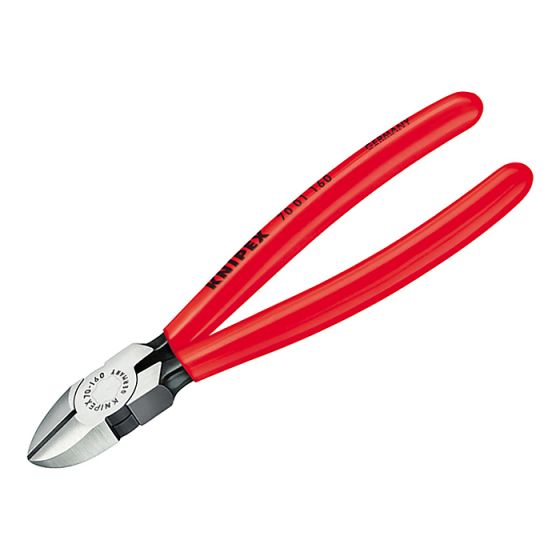 Diagonal Cutters PVC Grip 125mm by Knipex - 70 01 125 SB