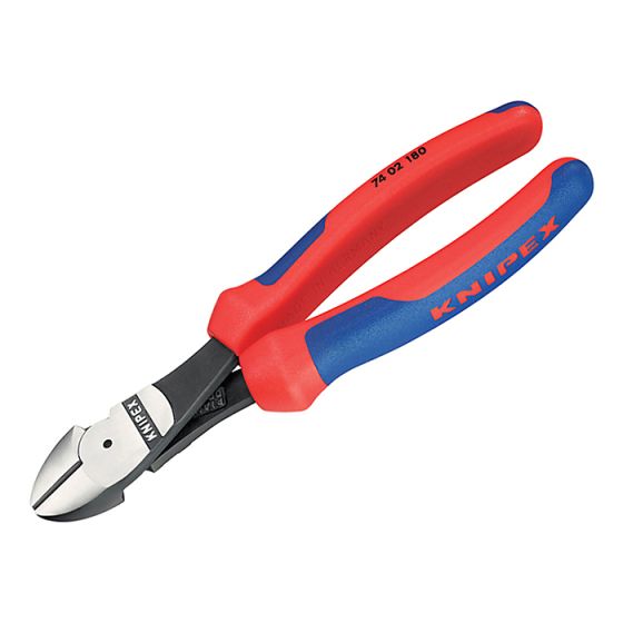 High Leverage Diagonal Cutters Multi Component Grip 200mm by Knipex - 74 02 200 SB