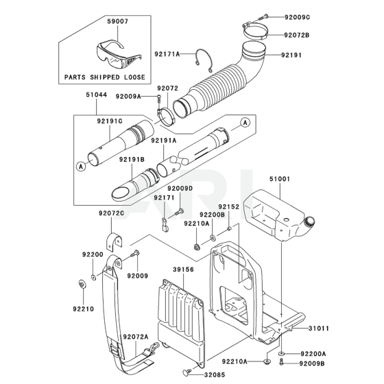 Frame & Coupling for KRB450BC