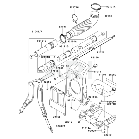 Frame/Coupling for KRB650B