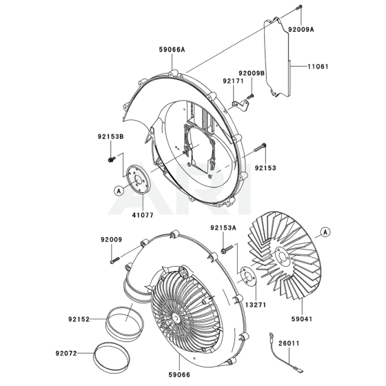 Kawasaki KRB650BC Blower Housing