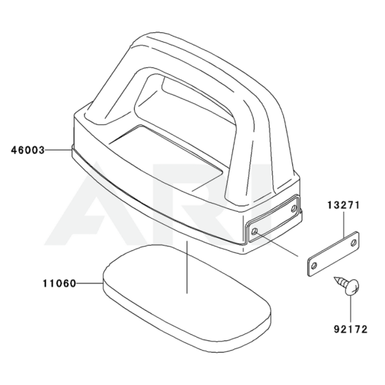 Pipe, Handle & Guard for KRB700B