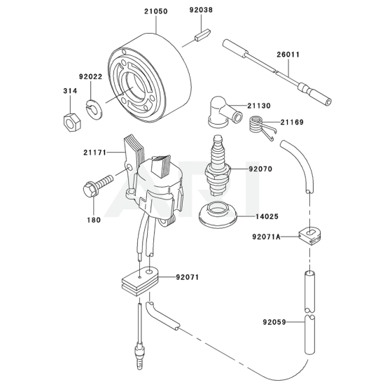 Kawasaki KRB700B Electric Parts
