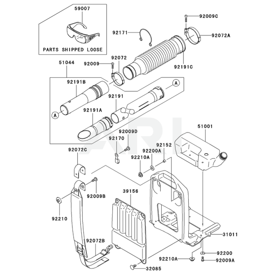 Frame/Coupling for KRB700B