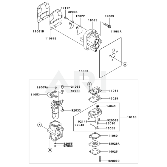 Carburettor for KRB750A Blower