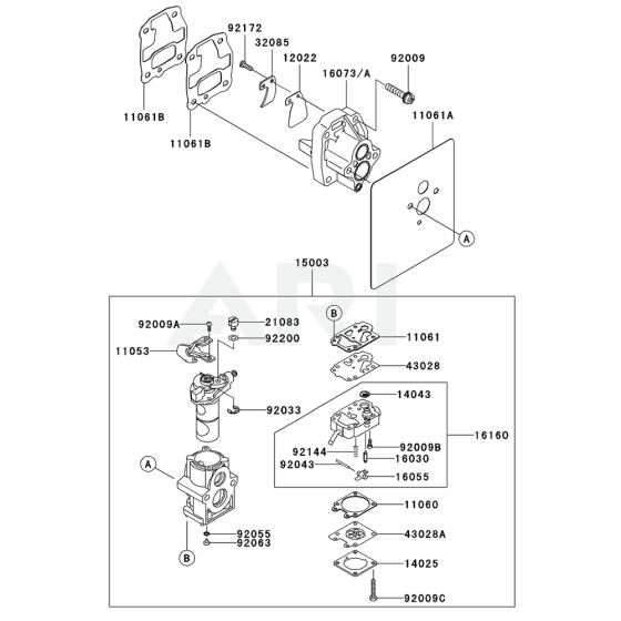 Carburettor for KRB750B