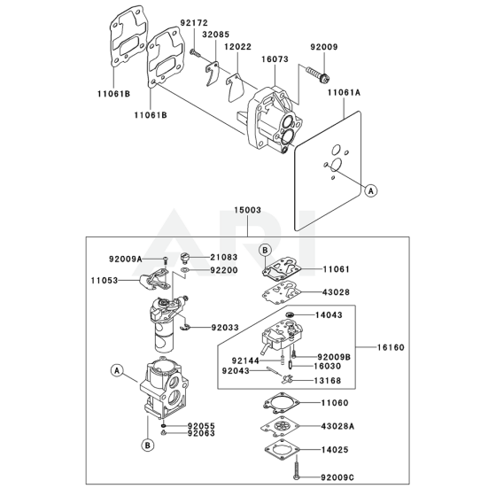 Carburettor for Kawasaki Blower