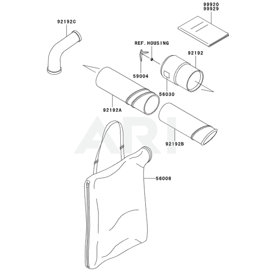 Kawasaki KRH300AC Blower Parts