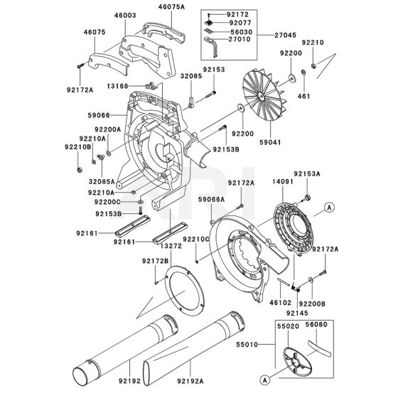 Kawasaki KRH300AC Blower Housing