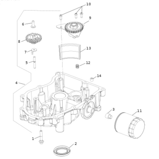 Lubrication for Kohler KT600