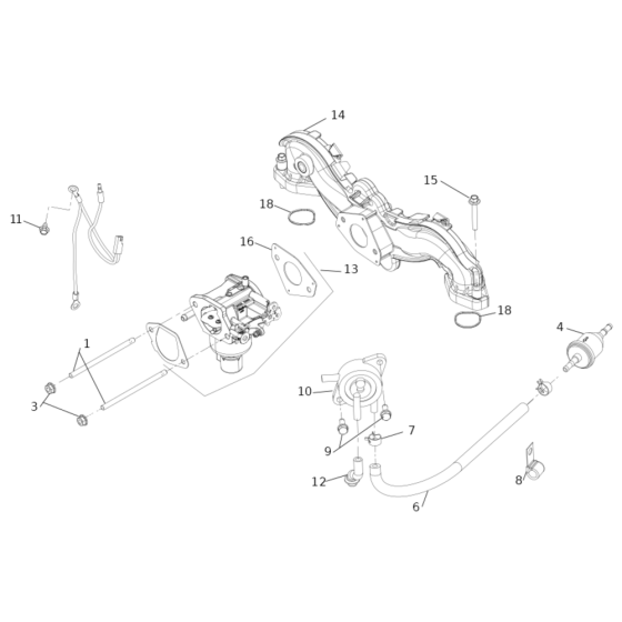 Fuel System for Kohler KT600
