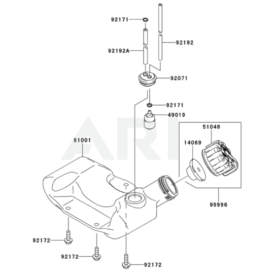 Fuel Tank & Valve for KTFR27A