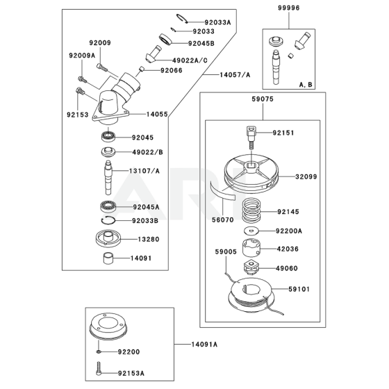 Case/Cutter for Kawasaki KTR26AC