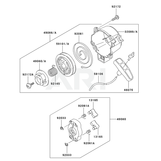 Starter for Kawasaki KTR27A