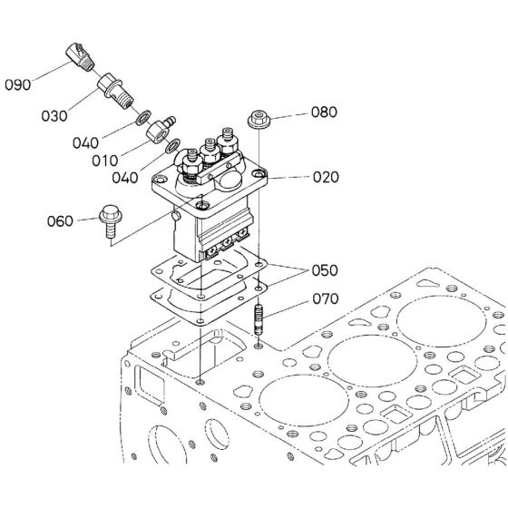 Injection Pump Assembly for Kubota D1503-M-E3B Engine