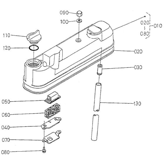 Cylinder Head Cover Assembly for Kubota V1505-T-B Engine