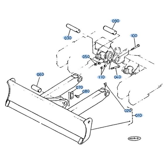 Dozer Assembly for Kubota KH35