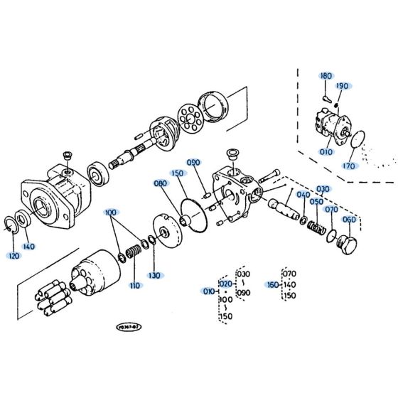 Drive Motor for Kubota KH35