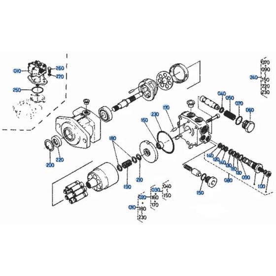 Swivel Motor for Kubota KH36