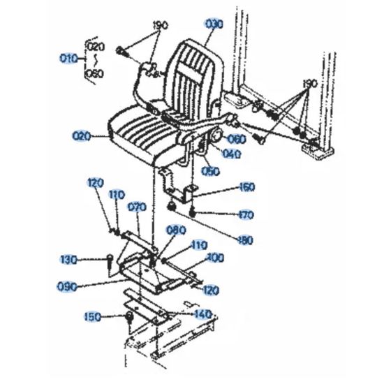 Kubota KH36 Seat Assembly