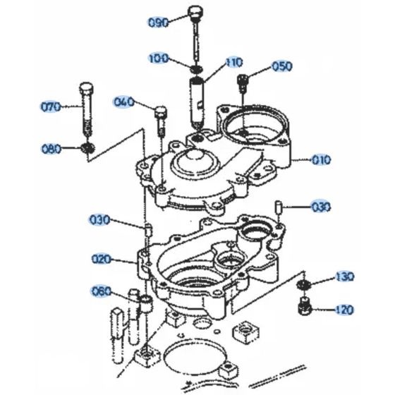 Swivel Gear Case for Kubota KH36