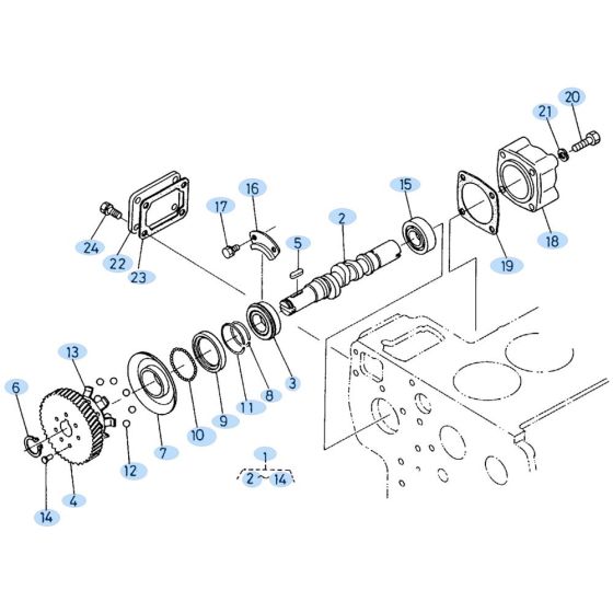 Camshaft Assembly for Kubota KH60
