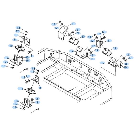 Engine Bracket for Kubota KH60