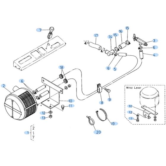 Heater Assembly for Kubota KH60