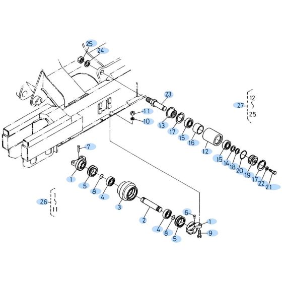 Track Roller Assembly for Kubota KH60