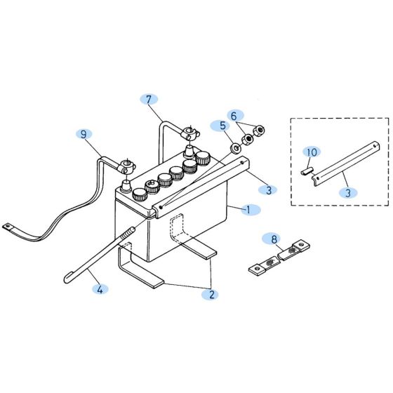 Battery Assembly for Kubota KH60