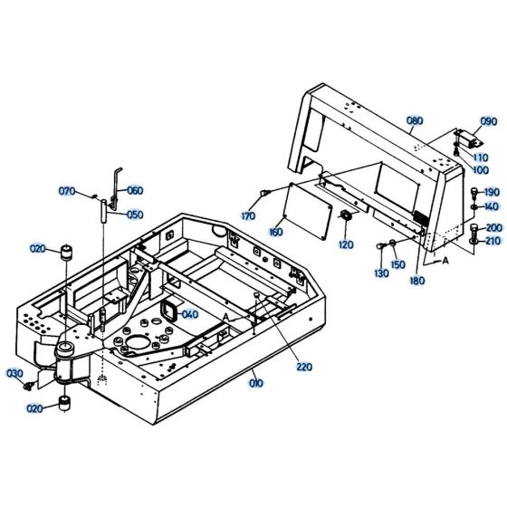 Swivel Frame Assembly for Kubota KH61 Mini Excavator