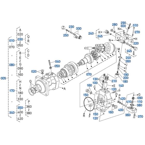 Motor Assembly for Kubota R540 Loader