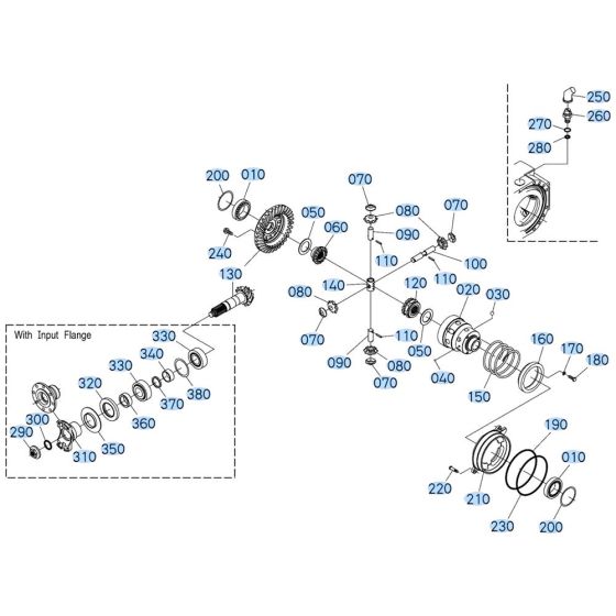 Front Axle (Differential) Assembly for Kubota R540 Loader