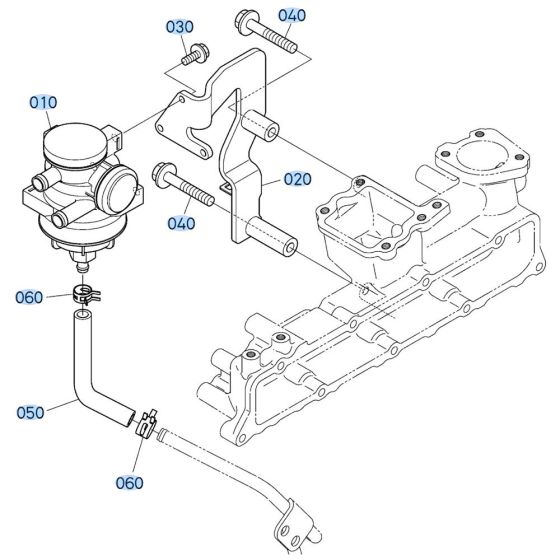 Oil Separator Assembly for Kubota V3307-CR-T-E5 Engine
