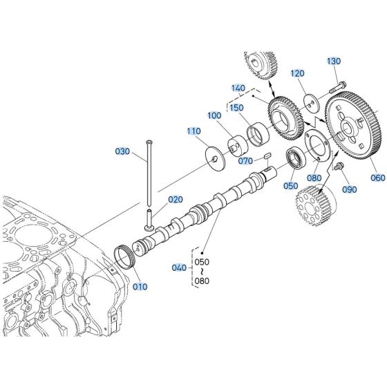 Camshaft Assembly for Kubota V3307-CR-T-E5 Engine