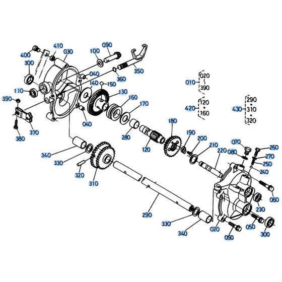 Transmission Assembly for Kubota W5021-SCC Mower
