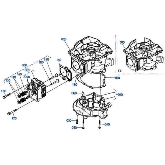 Crankcase Cover Assembly for Kubota W5021-SCC Mower