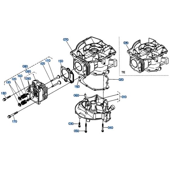 Crankcase Cover Assembly for Kubota W5021-SCE Mower