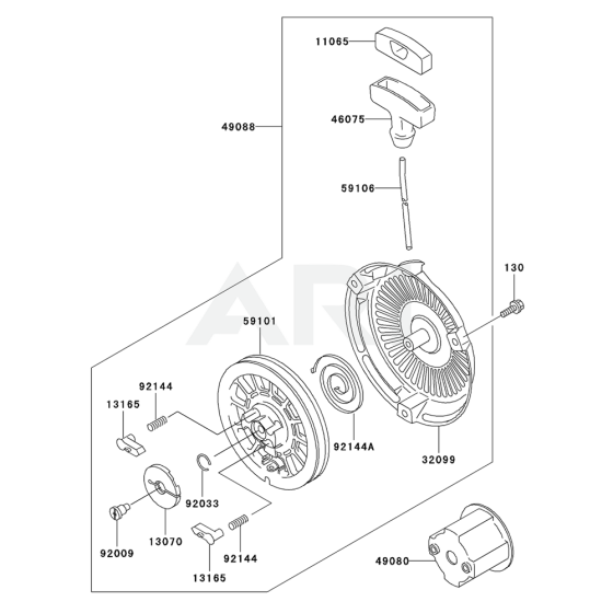 Starter for Kawasaki KWN30A