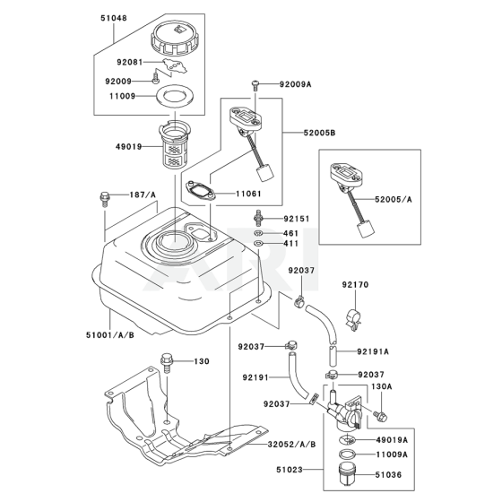 Fuel Tank & Valve for KWS20A