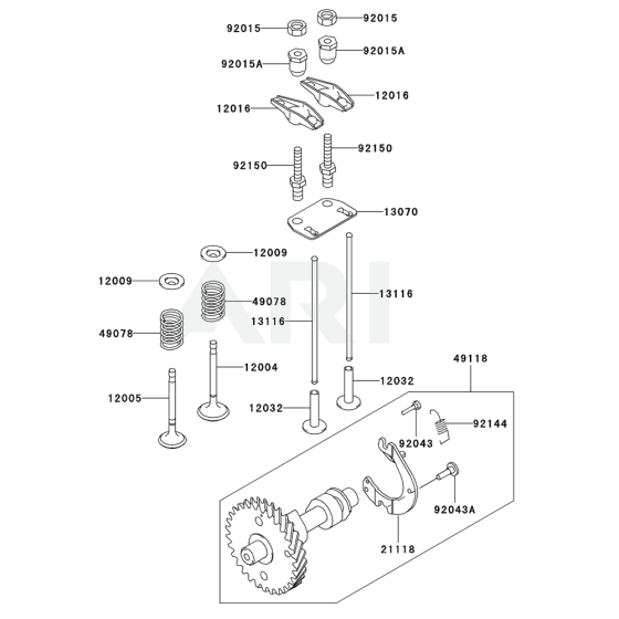 Valve/Camshaft for Kawasaki